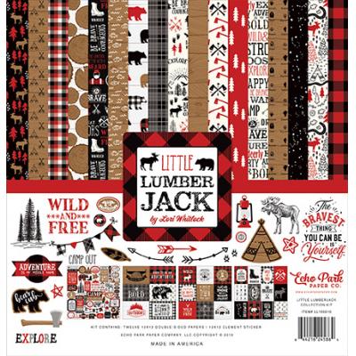 Echo Park Little Lumberjack Designpapier - Collection Kit